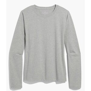 Women’s Vineyard Vines Long Sleeve Crew Neck Cotton Tee Top T-Shirt Gray NWT S